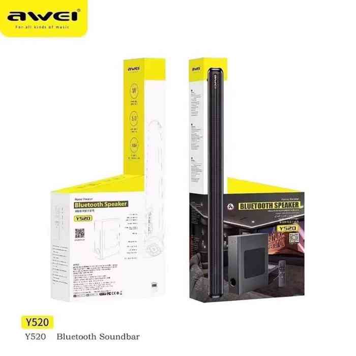 Awei Y520 Bluetooth Soundbar With Subwoofer For Your Digital Home Theatre Sound Systems speaker